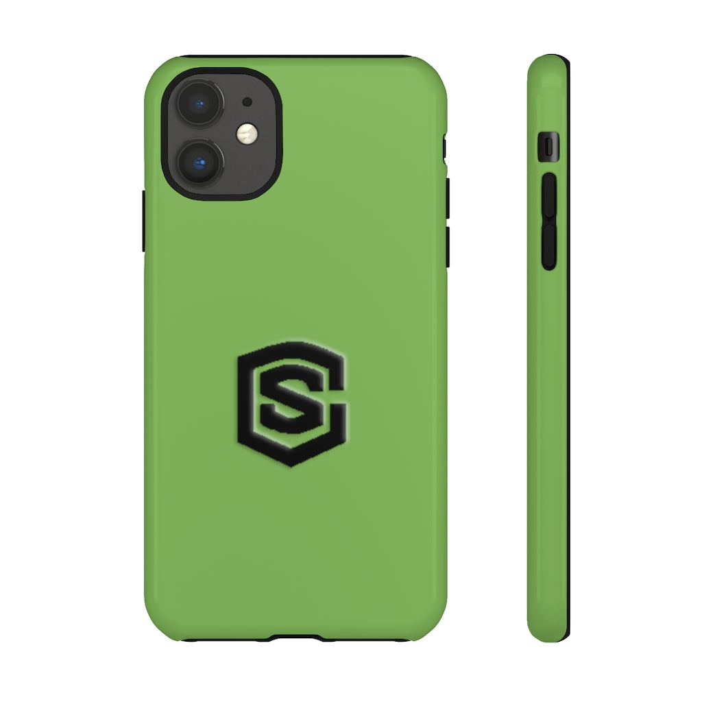 Green Tough Cases Black Logo