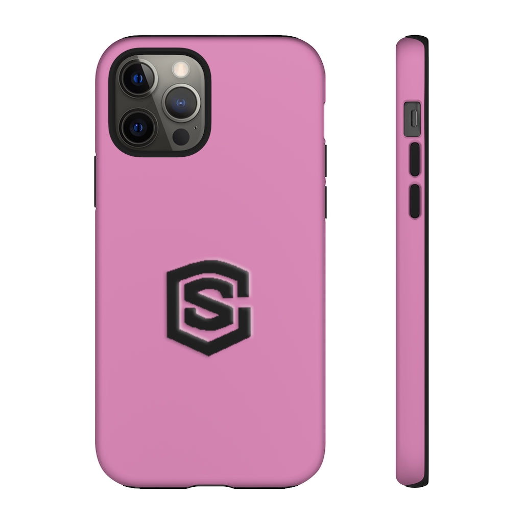 Pink Tough Cases Black Logo