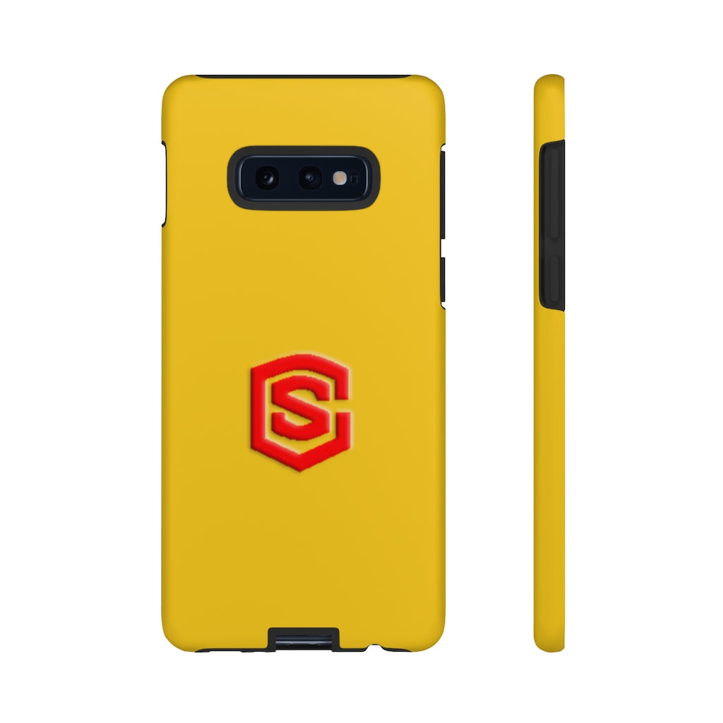 Yellow Tough Cases Red Logo