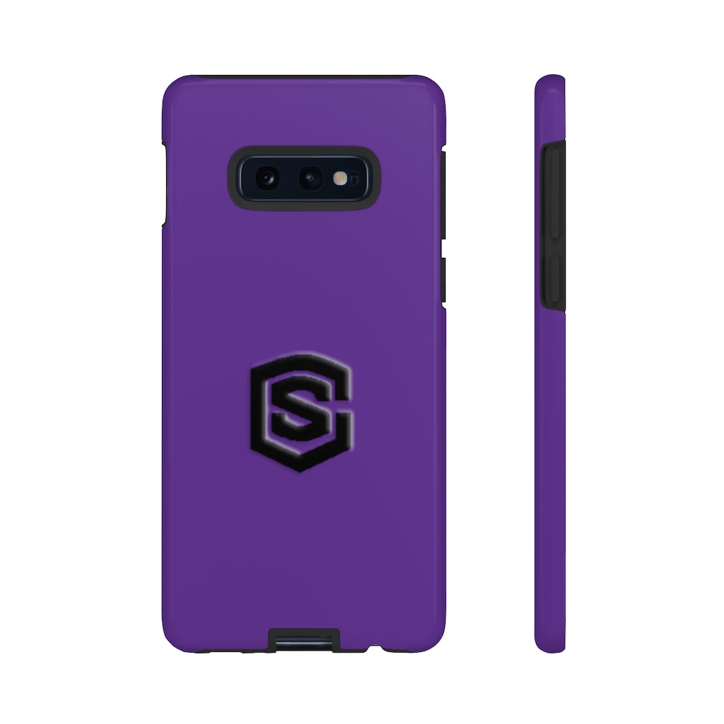 Purple Tough Cases Black Logo