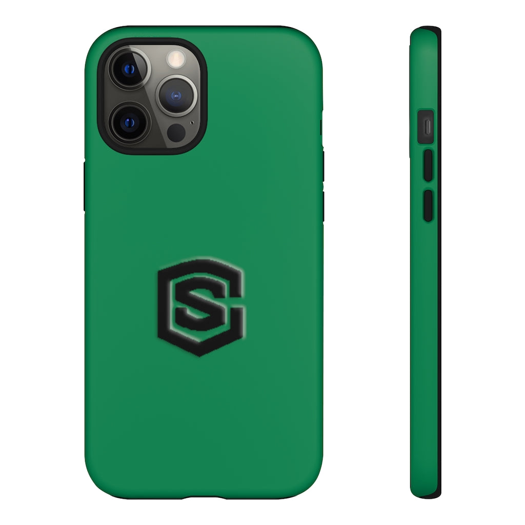 Green Tough Cases Black Logo