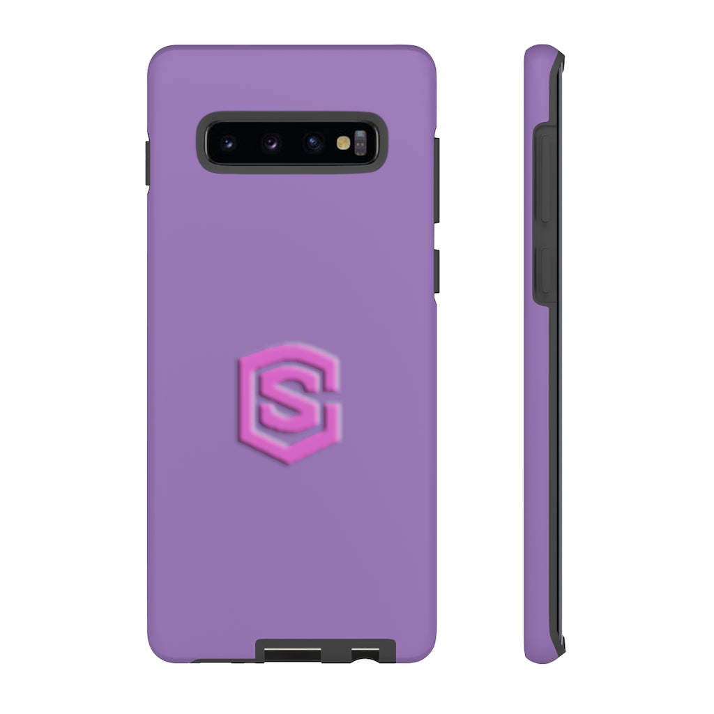 Light Purple Tough Cases Pink Logo
