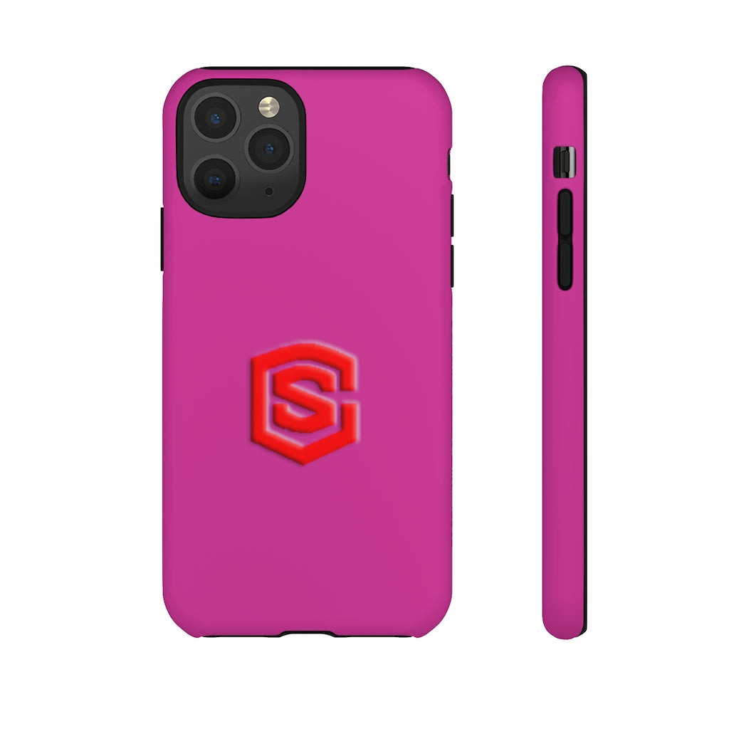 Pink Tough Cases Red Logo