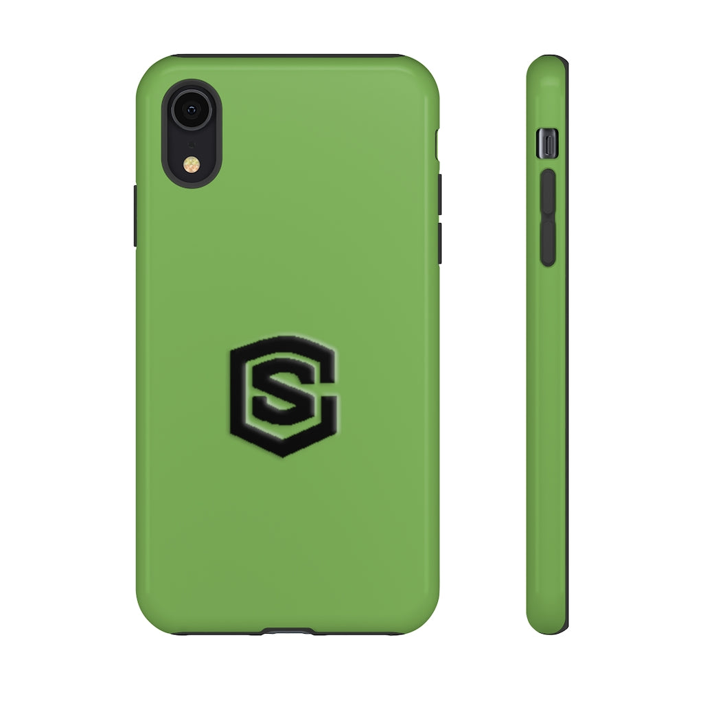 Green Tough Cases Black Logo