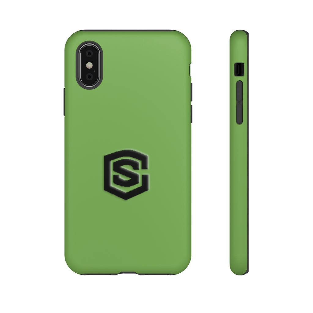 Green Tough Cases Black Logo