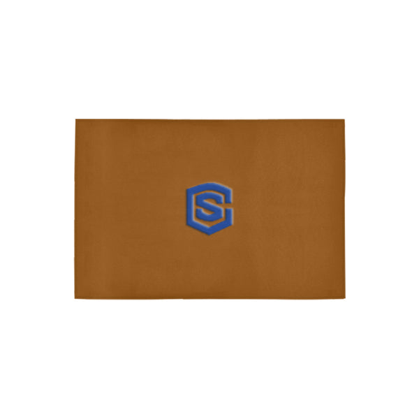 Brown Doormat 24" x 16" (Sponge Material) with Blue Logo Doormat 24" x 16" (Sponge Material)