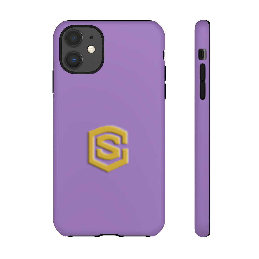 Purple Tough Cases Gold Logo