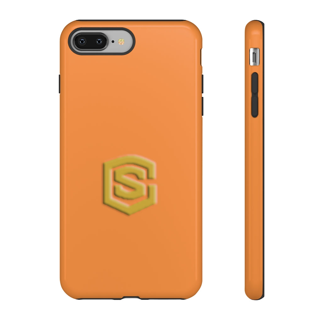 Orange Tough Cases Gold Logo