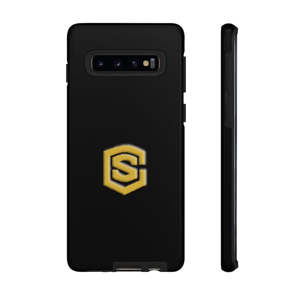 Black Tough Cases Gold Logo