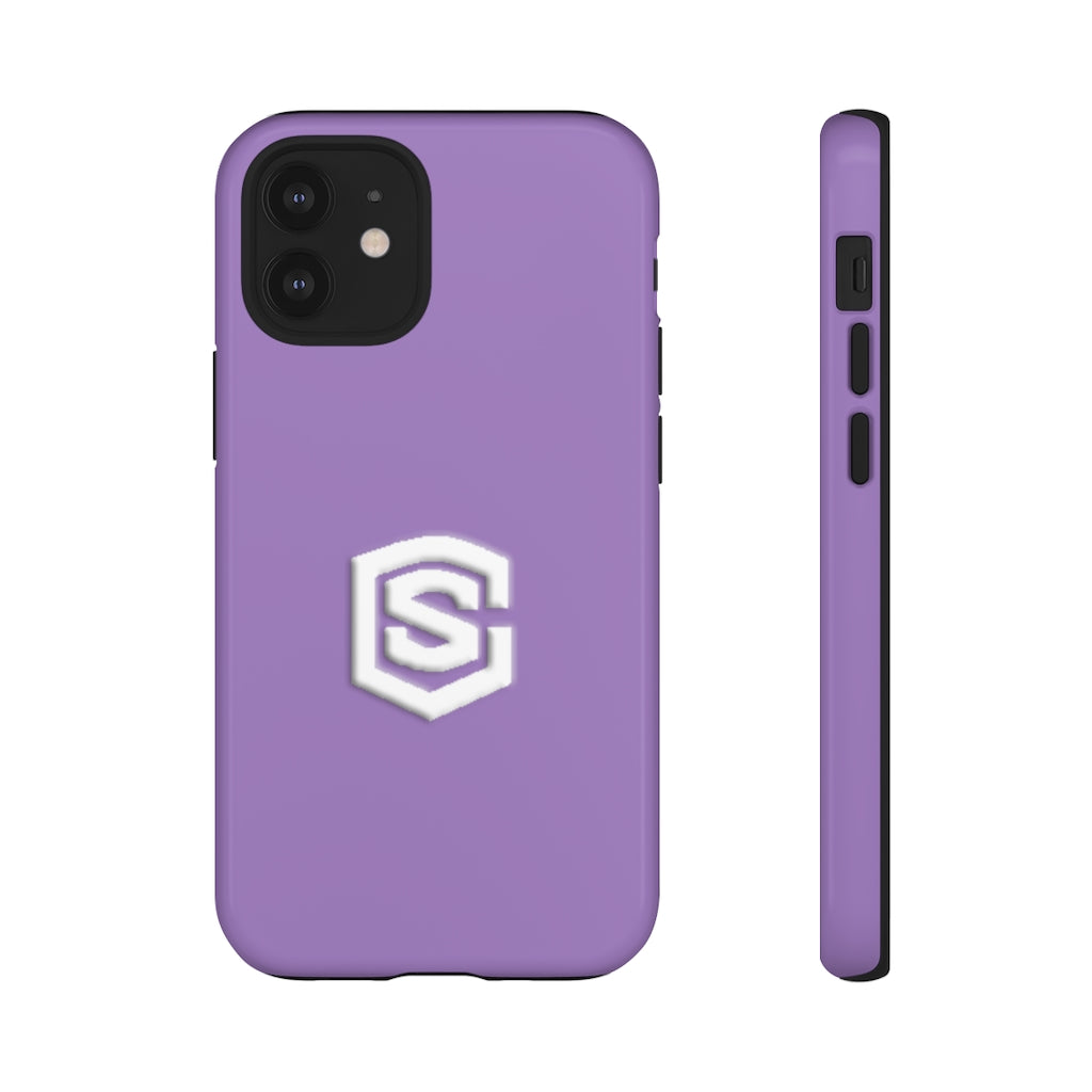 Purple Tough Cases White Logo