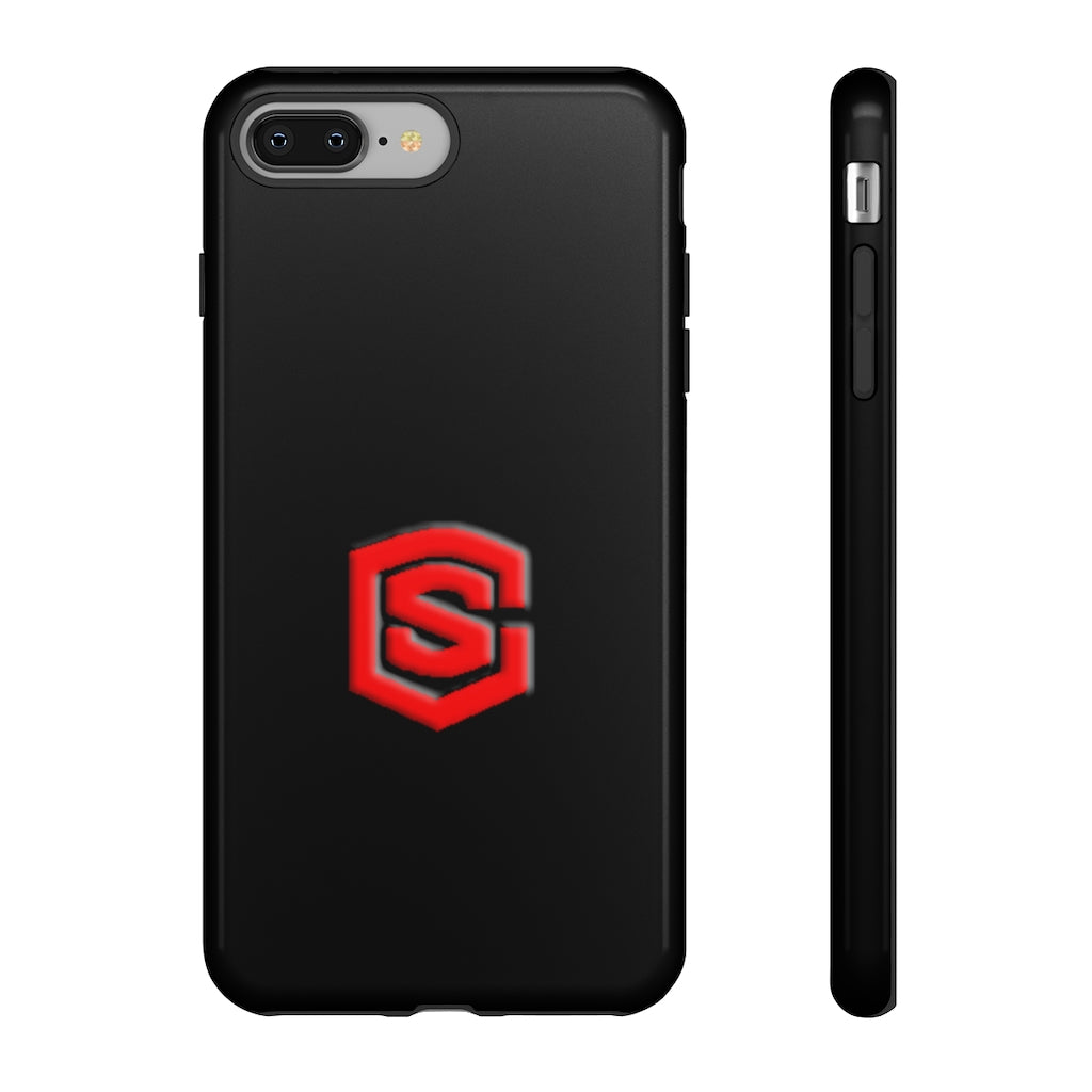 Black Tough Cases Red Logo