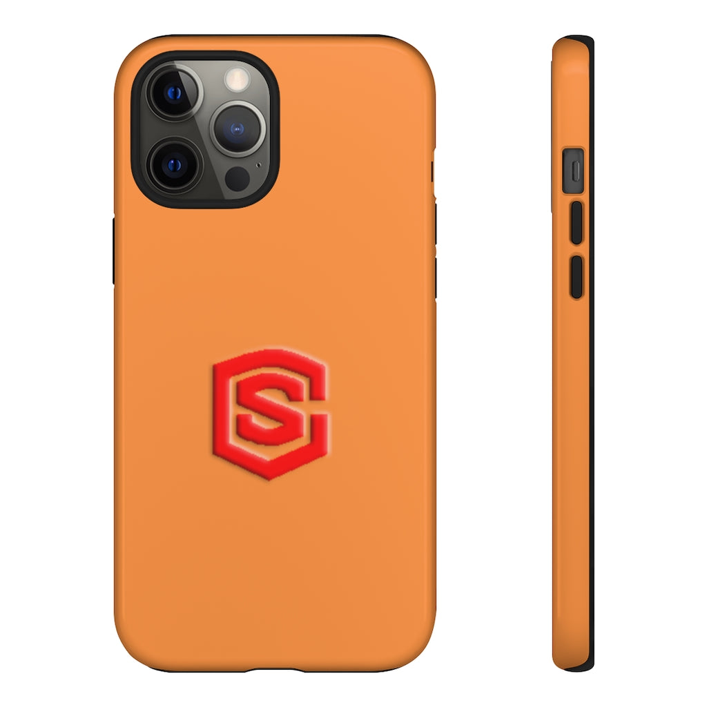 Orange Tough Cases Red Logo