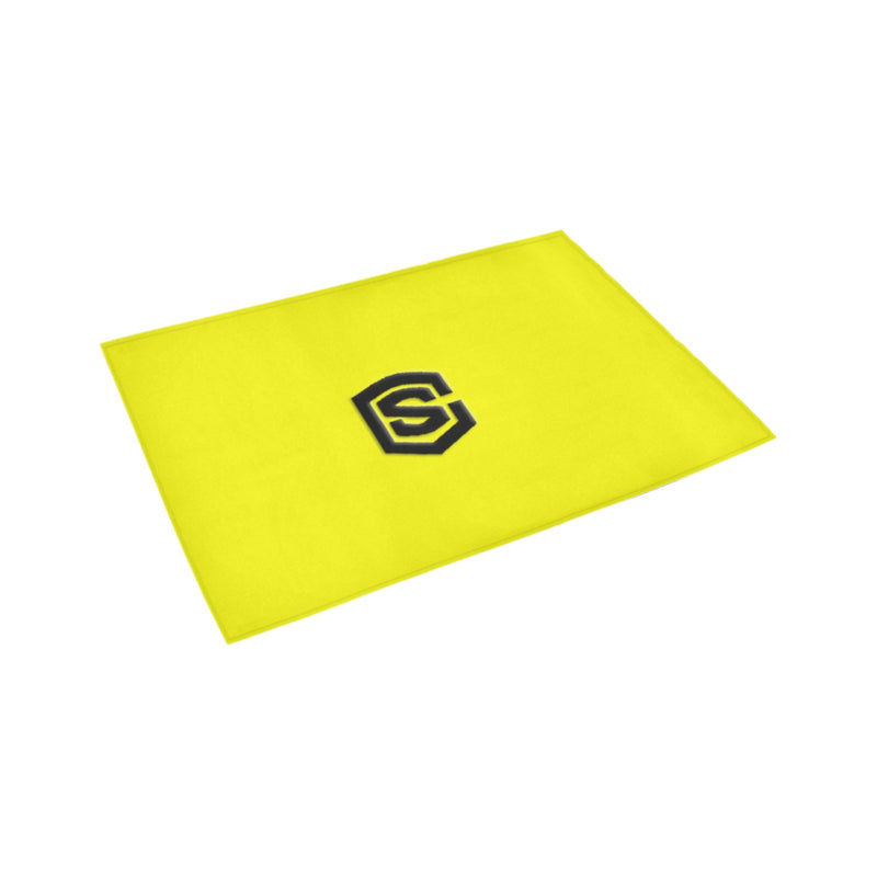 Yellow Doormat 24" x 16" (Sponge Material) with Black Logo Doormat 24" x 16" (Sponge Material)