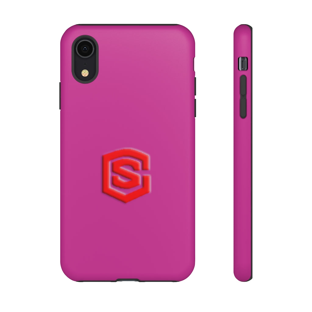 Pink Tough Cases Red Logo