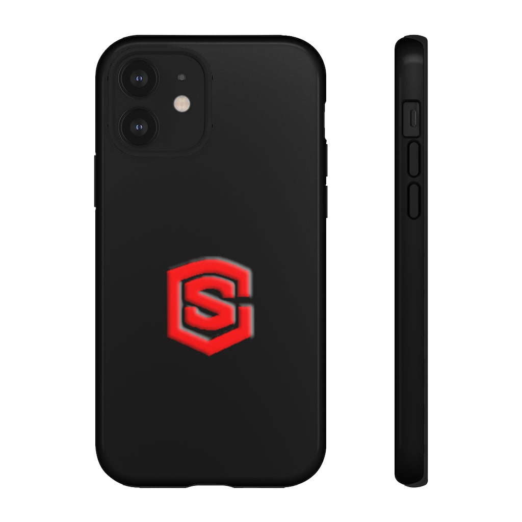 Black Tough Cases Red Logo