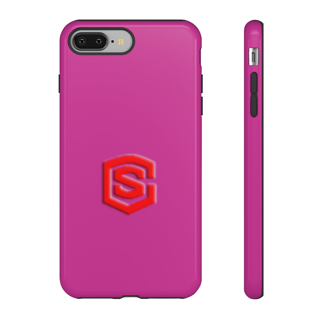 Pink Tough Cases Red Logo