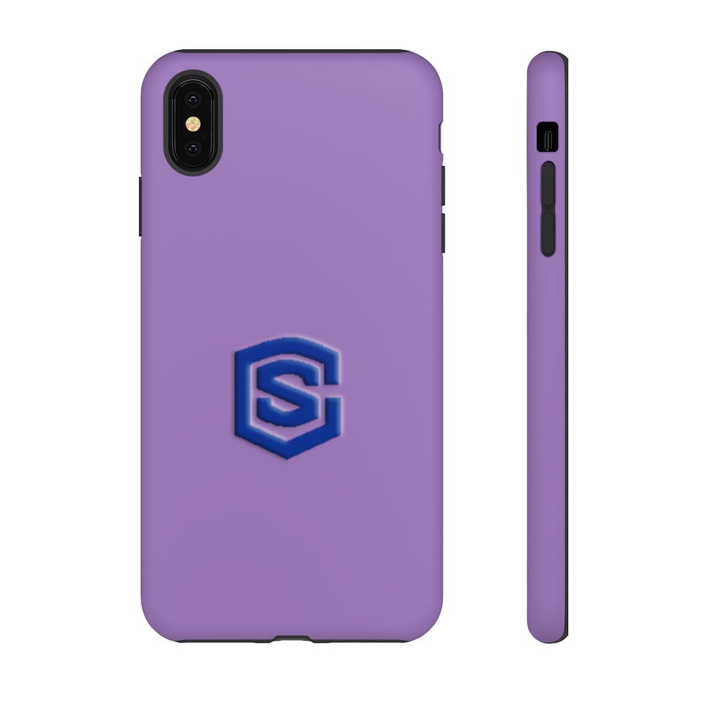 Purple Tough Cases Blue Logo