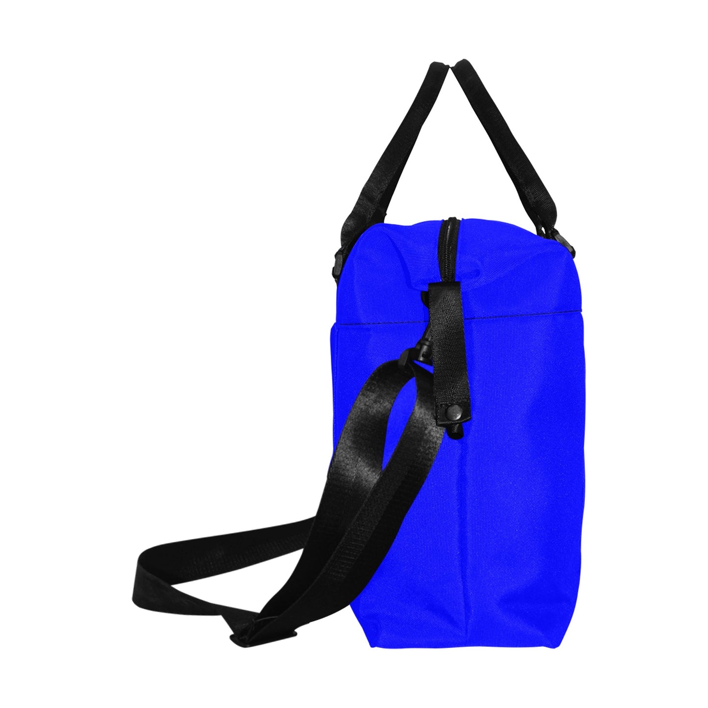 Blue Large Capacity Duffle Bag With Brown Logo Large Capacity Duffle Bag(Model1715)
