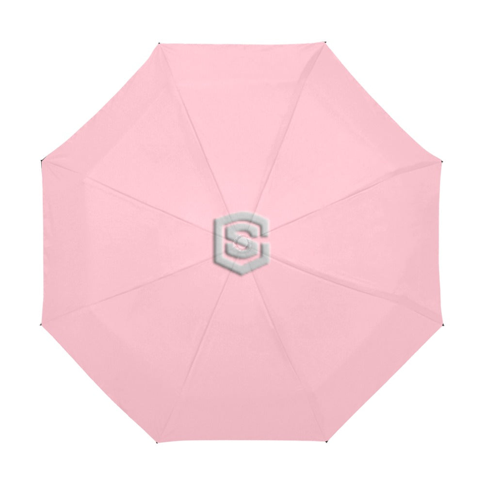 Pink Anti-UV Automatic Umbrella With Silver Logo Anti-UV Automatic Umbrella(Outside Printing)(Model U09)
