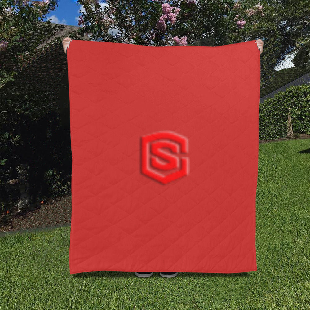 Red Custom Quilt Red Logo Custom Quilt 50" x 60"
