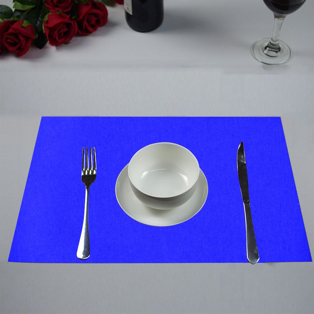 Blue Placemats 12" x 18" With Blue Logo Placemats 12" x 18" (Set of 2)