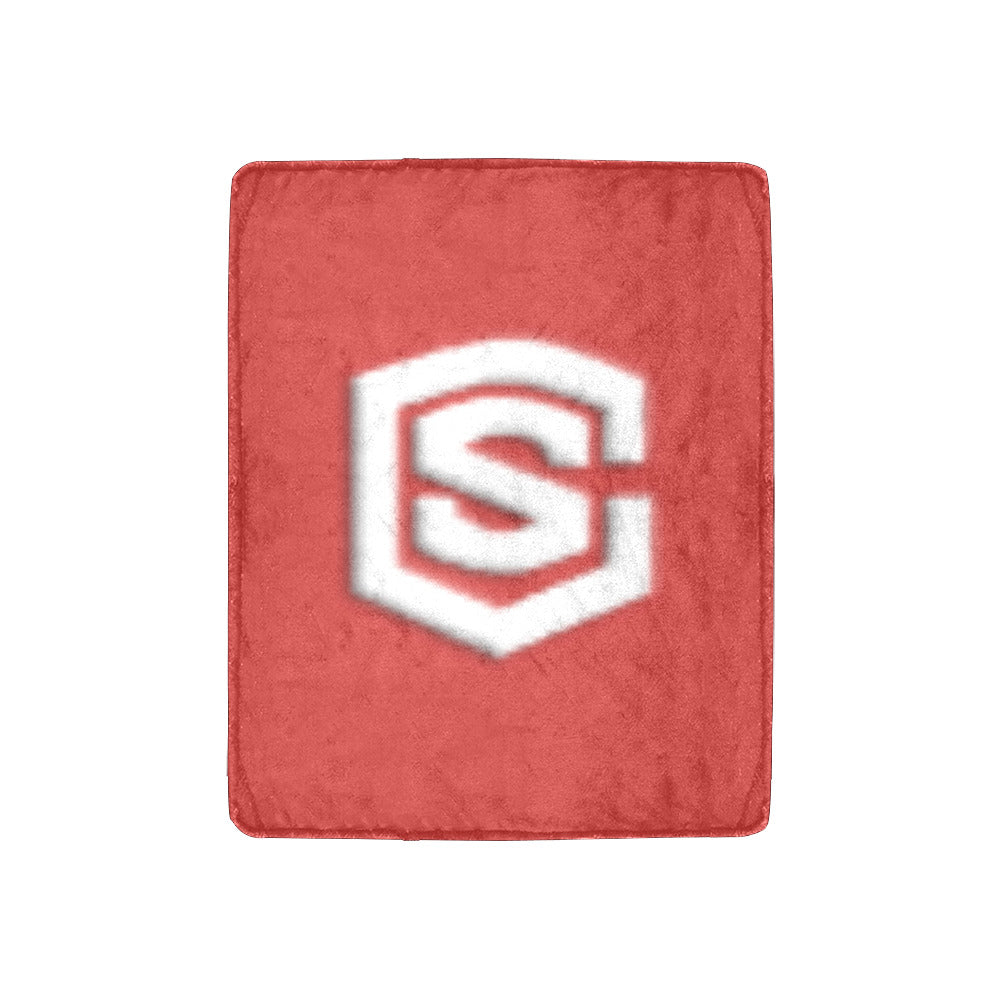 Red Ultra-Soft Micro Fleece Blanket White Logo Ultra-Soft Micro Fleece Blanket 30"x40"