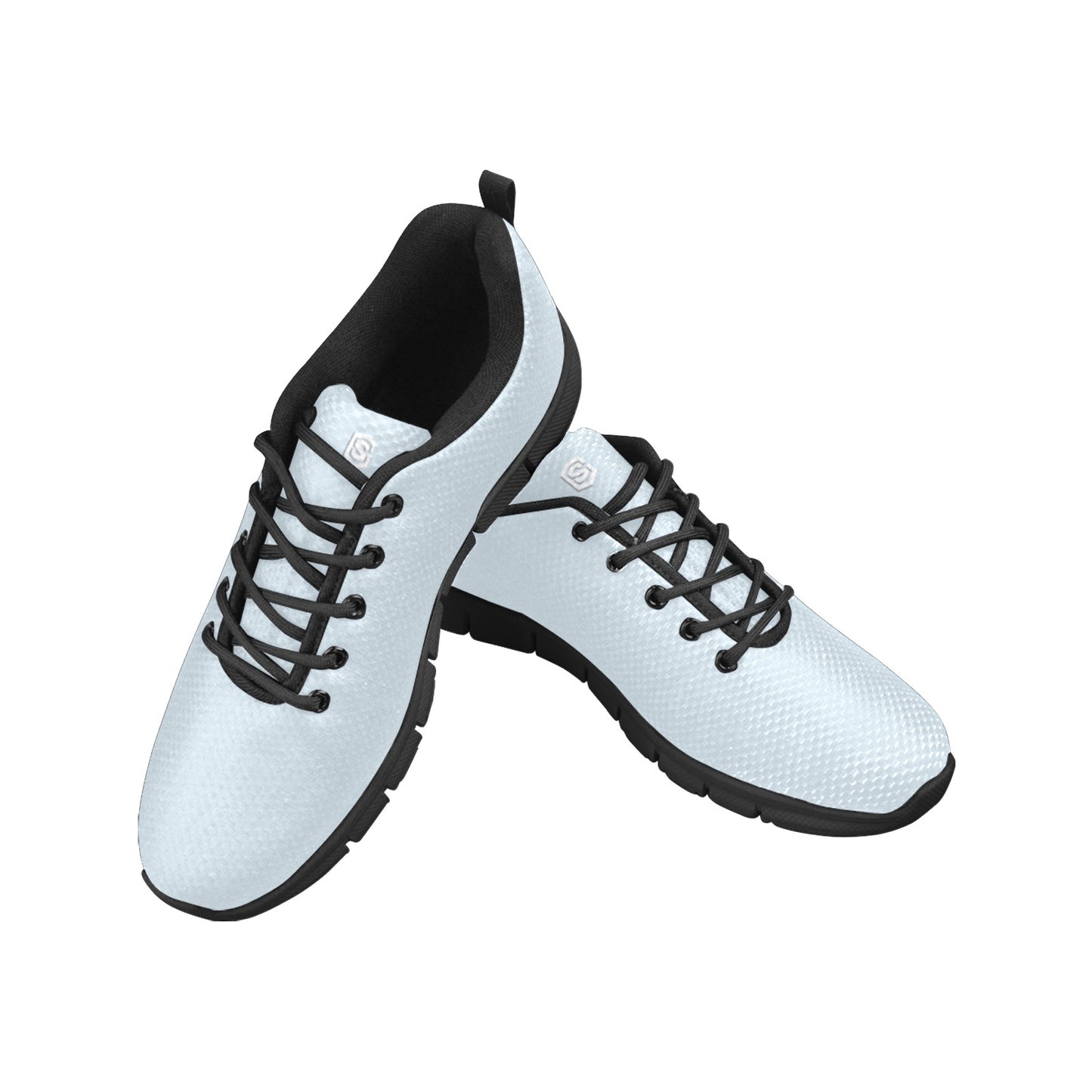 white logo Men's Breathable Running Shoes (Model 055)