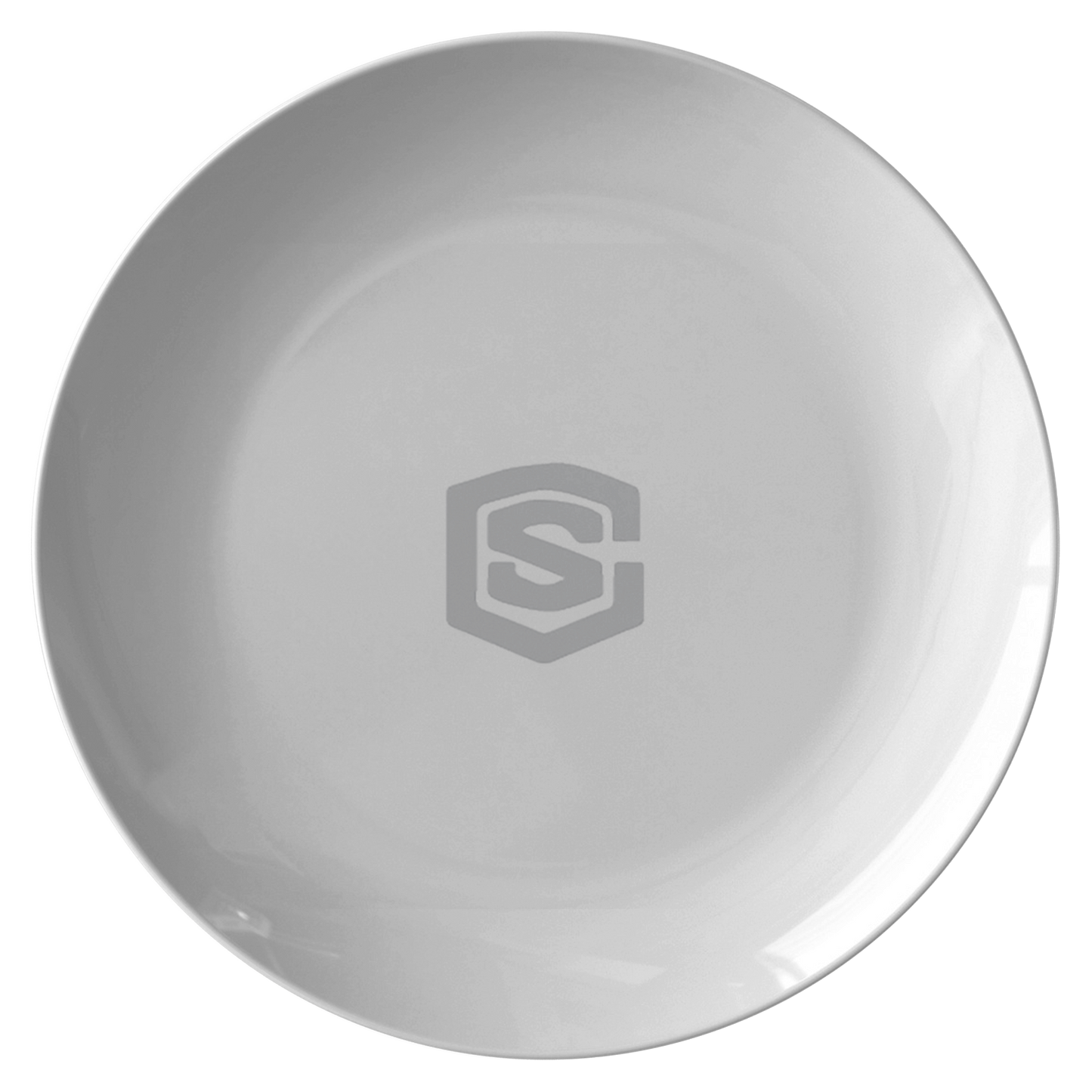 Plate WITH SILIVER LOGO