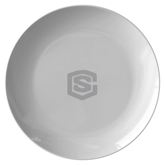 Plate WITH SILIVER LOGO