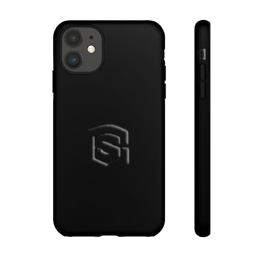 Black Tough Cases Black Logo