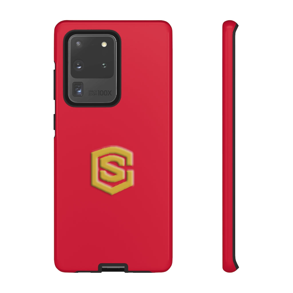 Red Tough Cases Gold Logo