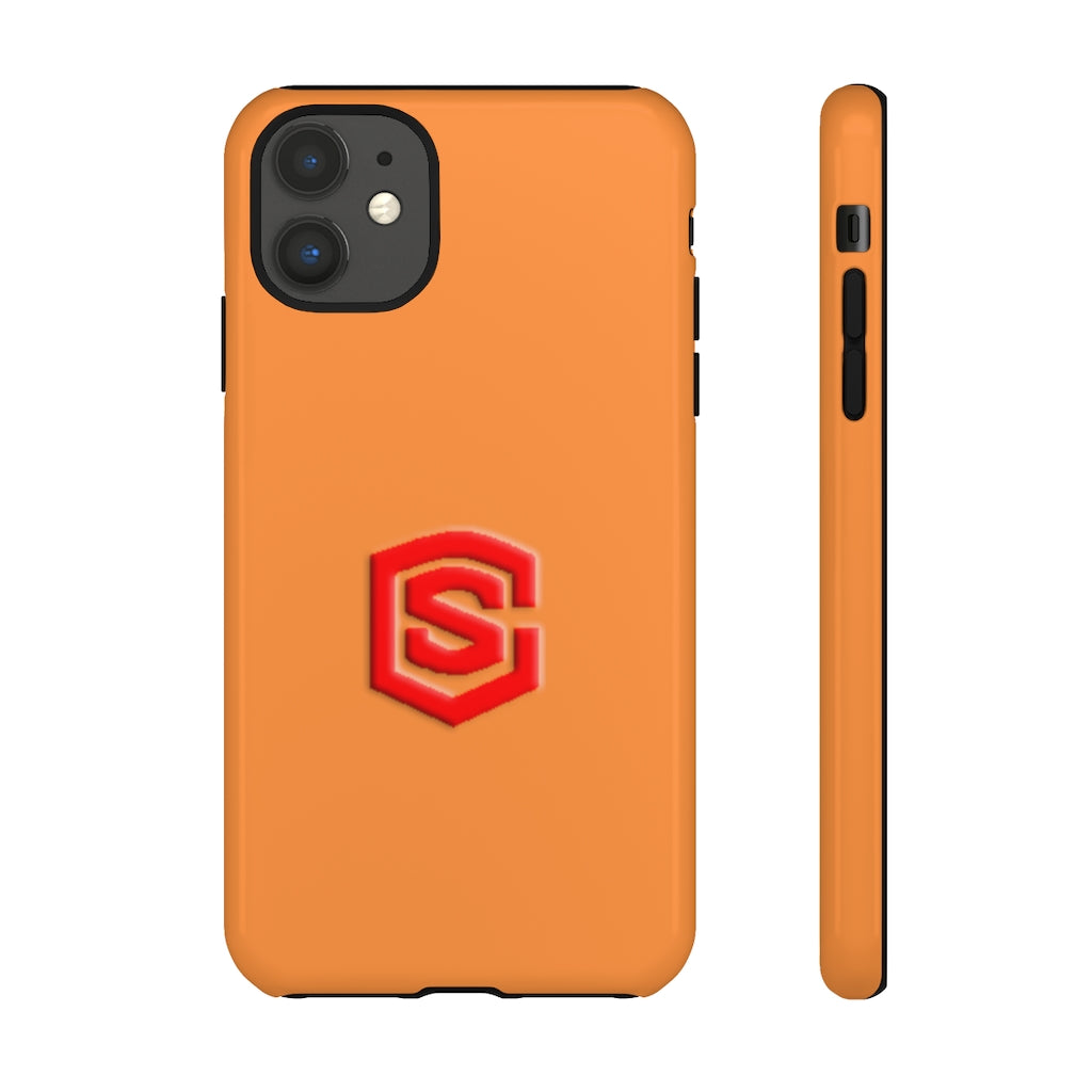 Orange Tough Cases Red Logo