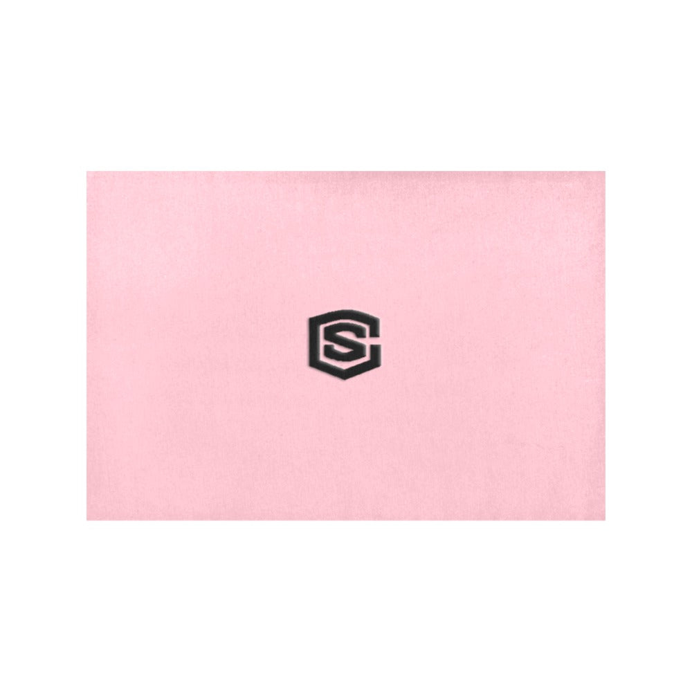 Pink Placemats 12" x 18" With Black Logo Placemats 12" x 18" (Set of 2)