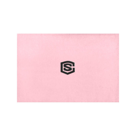 Pink Placemats 12" x 18" With Black Logo Placemats 12" x 18" (Set of 2)