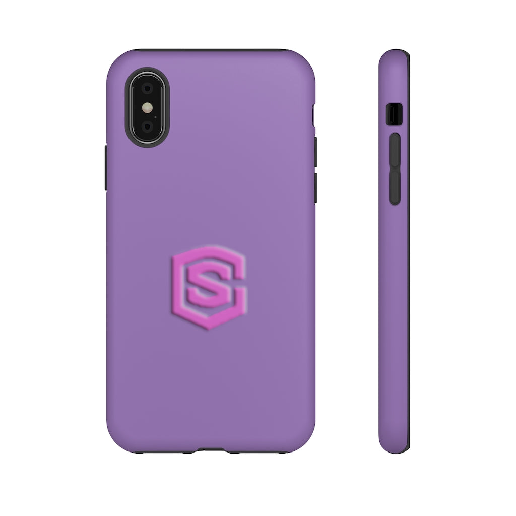 Light Purple Tough Cases Pink Logo