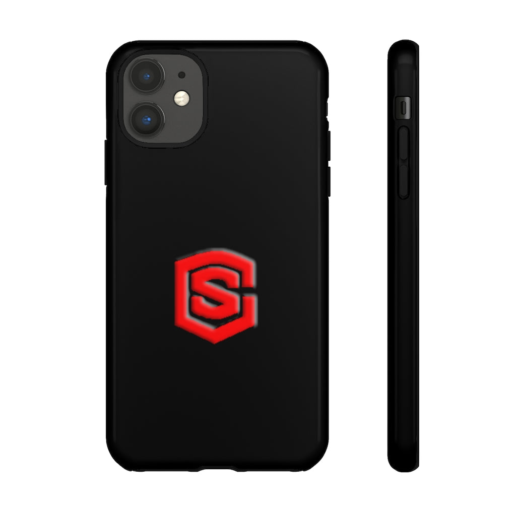 Black Tough Cases Red Logo