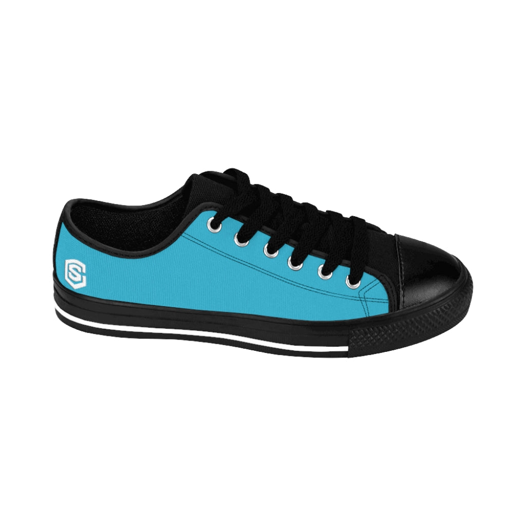 blue Women's Sneakers White logo