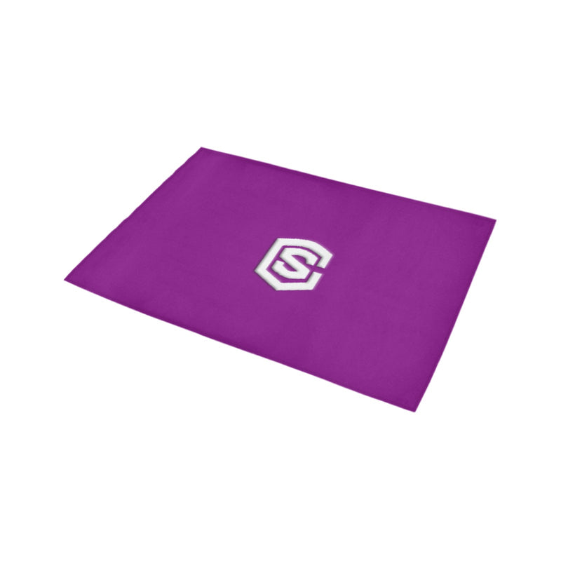 Purple Doormat 24" x 16" (Sponge Material) with White Logo Doormat 24" x 16" (Sponge Material)