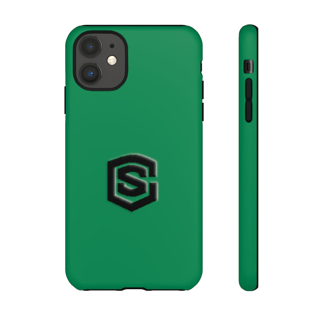 Green Tough Cases Black Logo