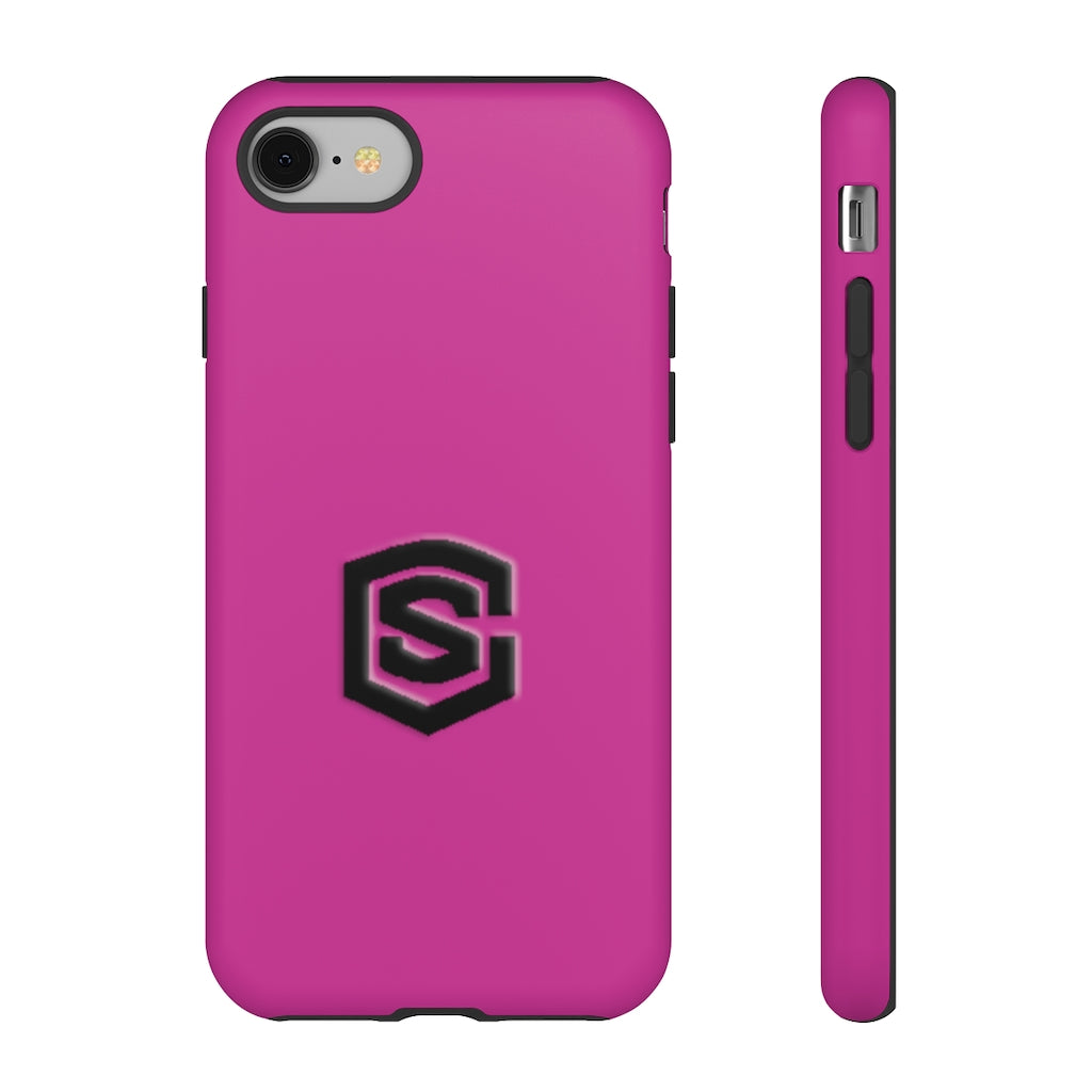 Purple Tough Cases Black Logo