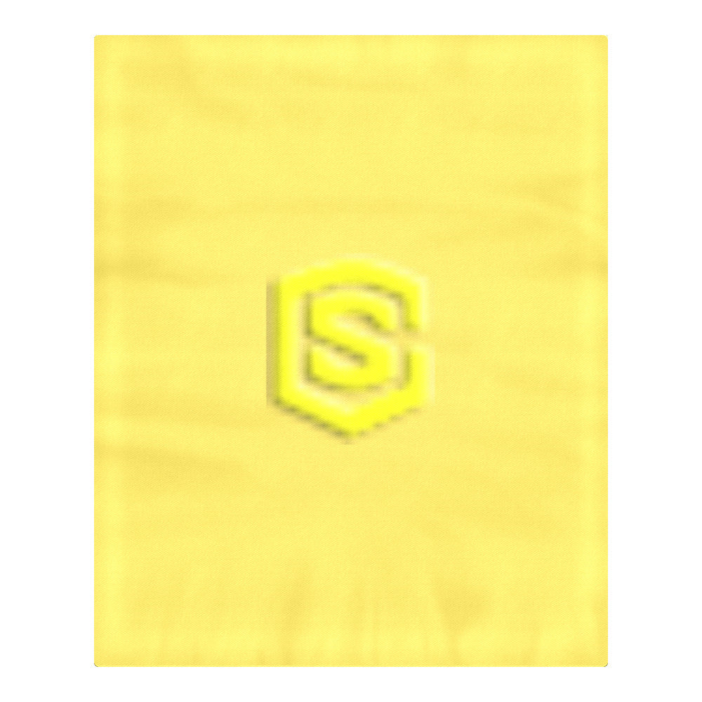 Yellow Duvet Cover Yellow Logo 3-Piece Bedding Set (1 Duvet Cover 86"x70"; 2 Pillowcases 20"x30")(One Side)