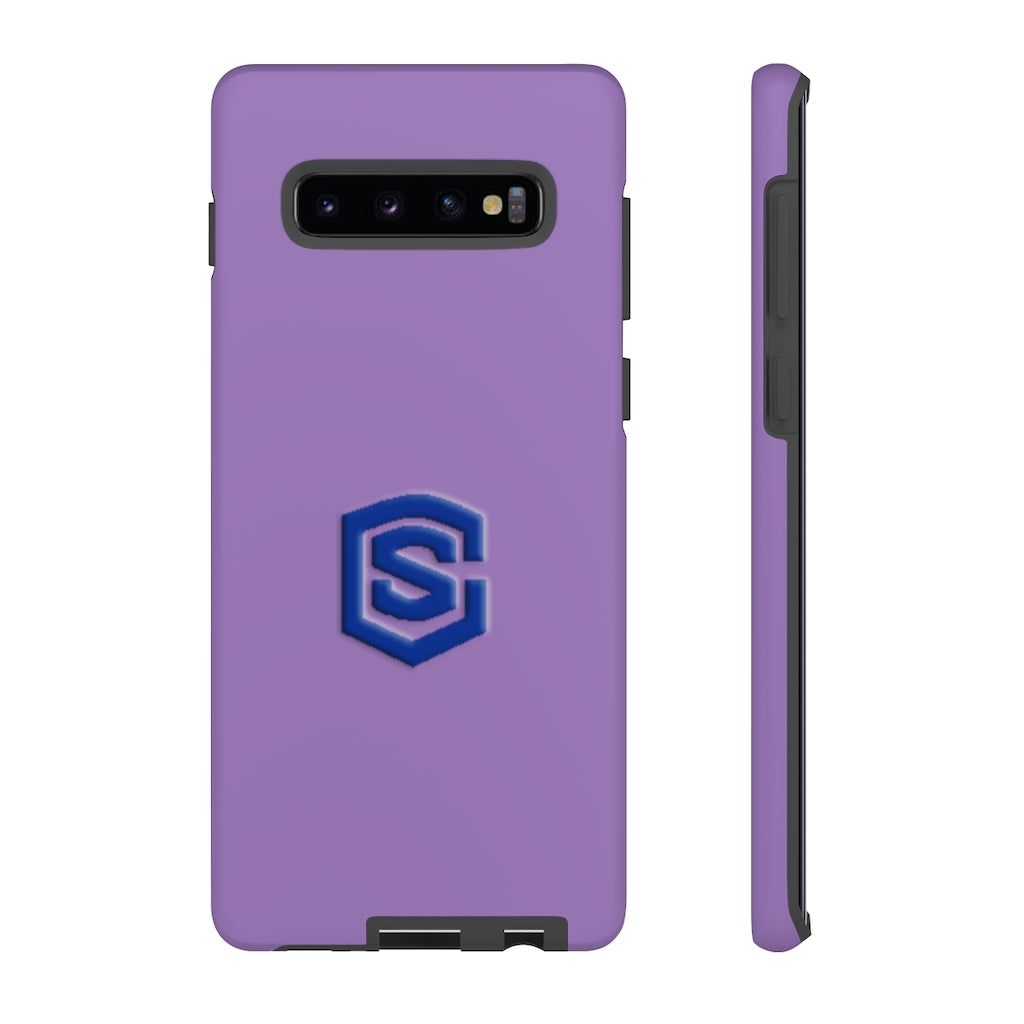 Purple Tough Cases Blue Logo