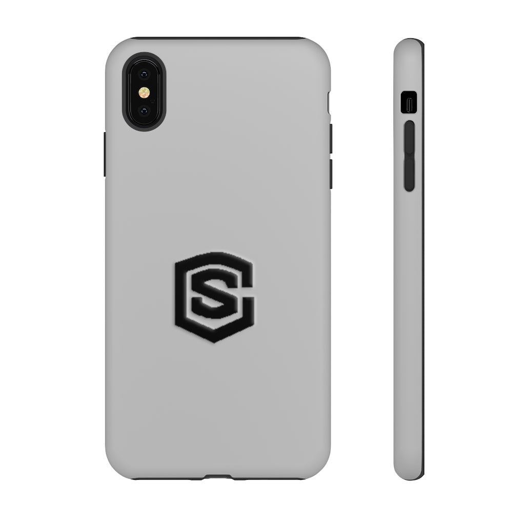 Silver Tough Cases Black Logo