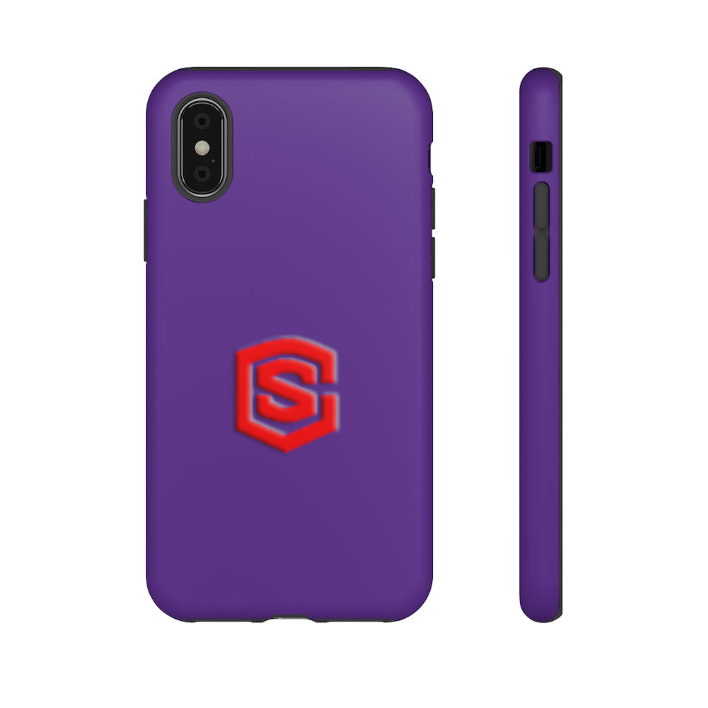 Purple Tough Cases Red Logo