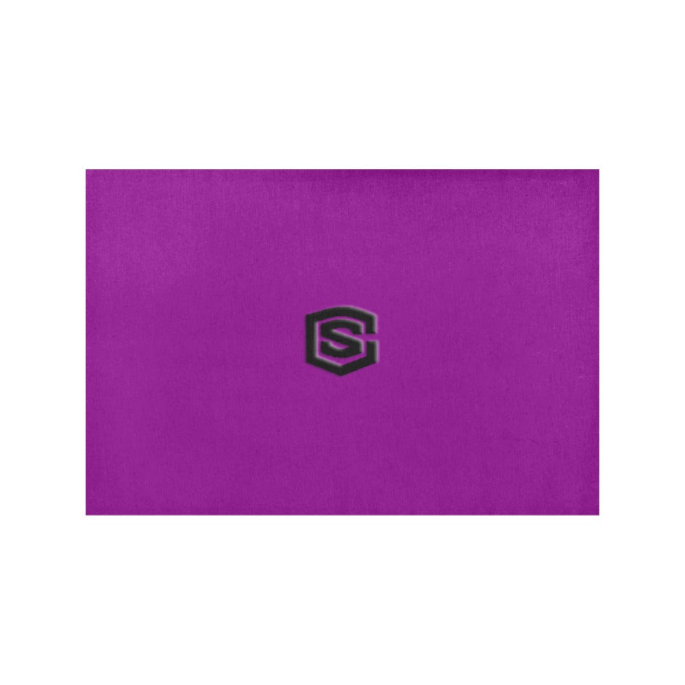 Purple Placemats 12" x 18" With Black Logo Placemats 12" x 18" (Set of 2)