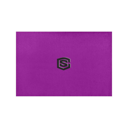 Purple Placemats 12" x 18" With Black Logo Placemats 12" x 18" (Set of 2)