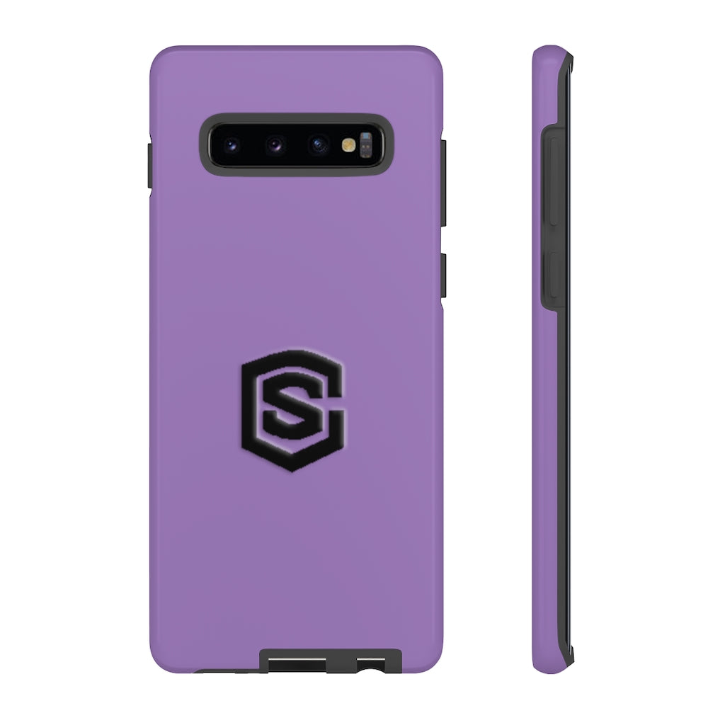 Purple Tough Cases Black Logo