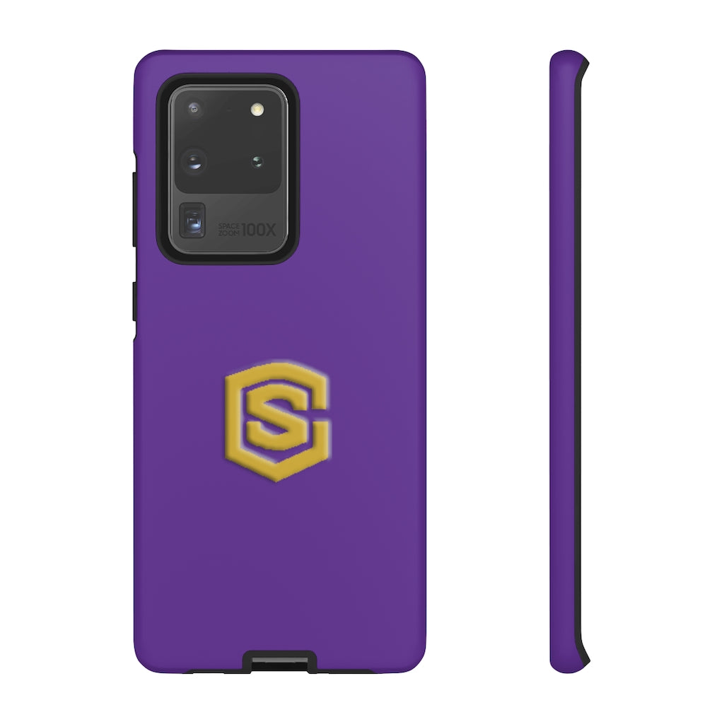 Purple Tough Cases Gold Logo