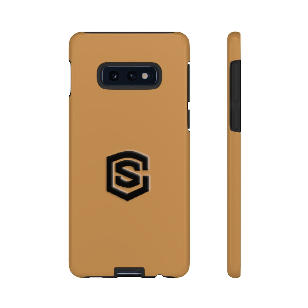 Brown Tough Cases Black Logo