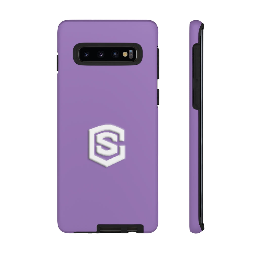 Purple Tough Cases White Logo